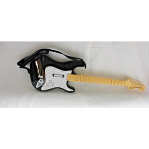 Wii Rock Band Harmonix Guitar Controller Fender Stratocaster (No Dongle) w/Strap